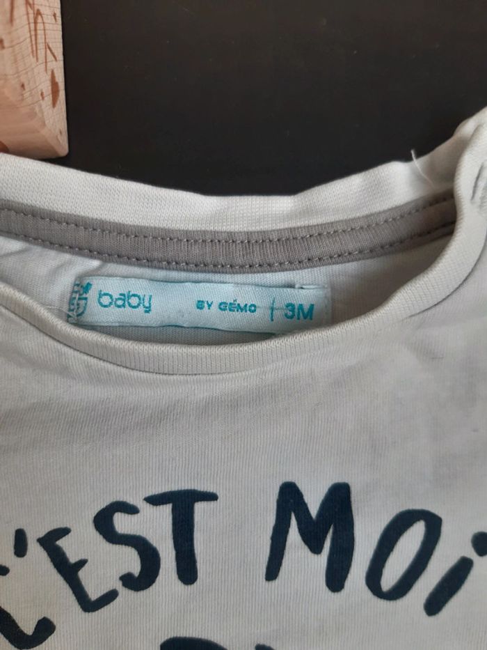 Maillot ml kiabi 3 mois - photo numéro 2