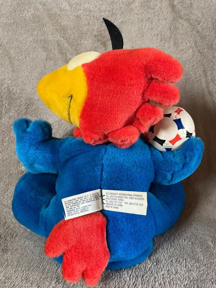 Peluche Mascotte Footix France 98 - photo numéro 3