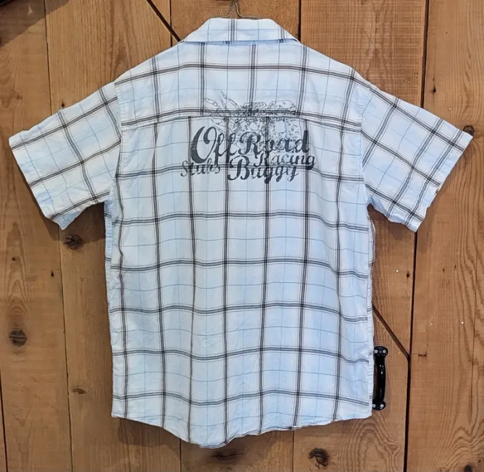 Chemise à carreaux homme Texman taille L – Blanc bleu - Très bon état - photo numéro 3