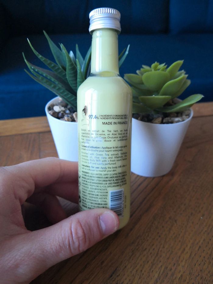 🌺Lait corps onctueux thé vert et verveine Blancrème🌺 - photo numéro 3