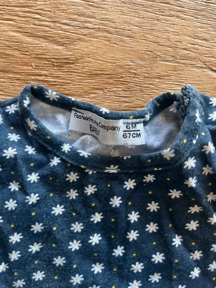 Robe bleu 6 mois - photo numéro 2
