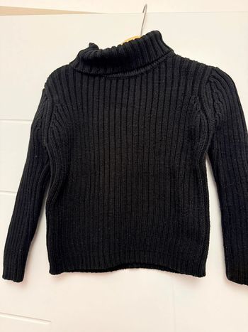 Pull col roulé Okaidi noir pailleté en 4ans