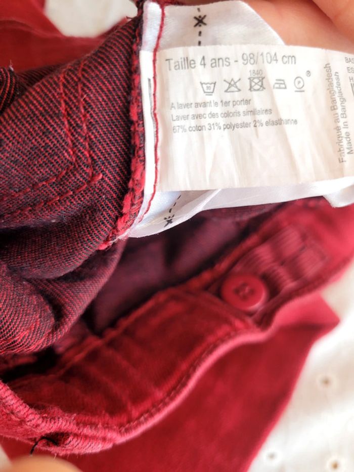 Pantalon bordeaux - photo numéro 6