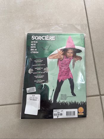 Déguisement Halloween fille sorcière