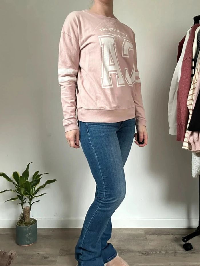 Pull&Bear Sweat rose à motif - Taille 36 - Très bon état - photo numéro 5