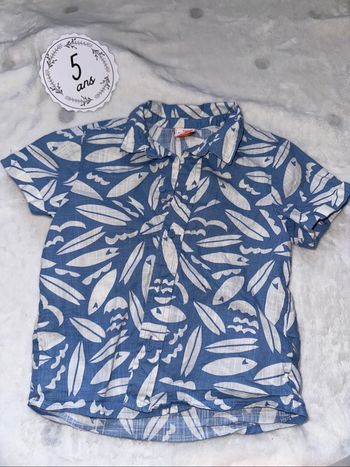Chemise manches courtes légère 5 ans