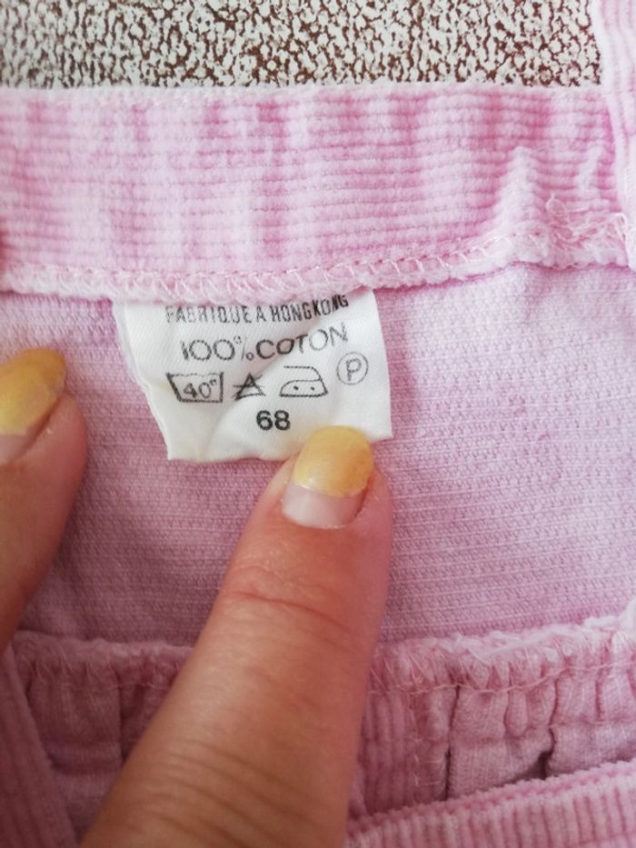 Robe à bretelles épaisse rose lolipop 68 cm - photo numéro 2