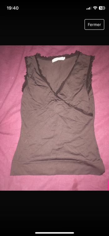 Débardeur cache cache marron t36