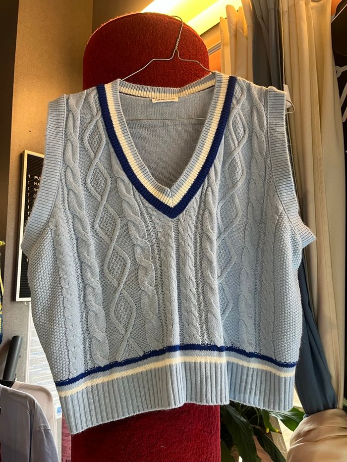 lot de 2 tricot sans manches - photo numéro 2