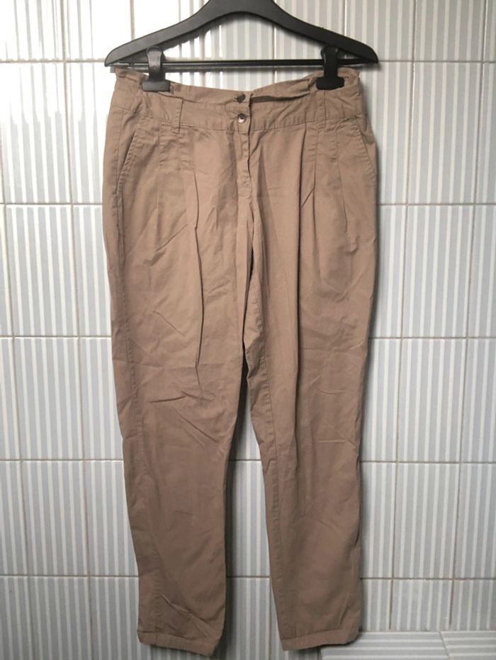 Pantalon Beige Fluide La Redoute