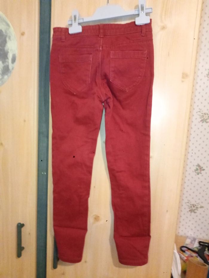 Jean slim bordeaux kiabi - photo numéro 2