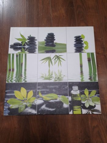 Cadre galet zen 60x60cm