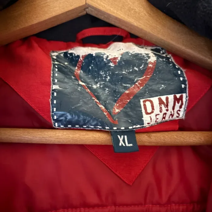 Doudoune DNM Jeans • rouge • XL 🌿 - photo numéro 3