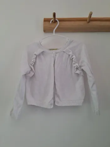 Gilet cour blanc vertbaudet 3 ans