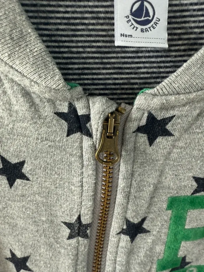 Gilet zippé petit bateau 4 ans - photo numéro 4