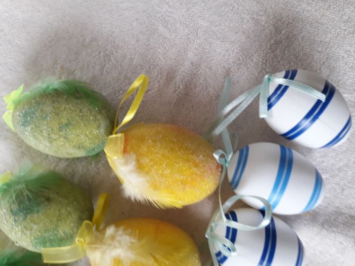 Lots de décors de 14 Pâques oeufs - photo numéro 6