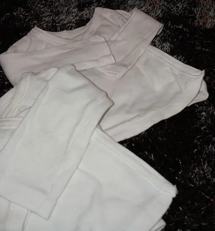 Lot 2 gilets cache cœur en coton 1 mois - photo numéro 2