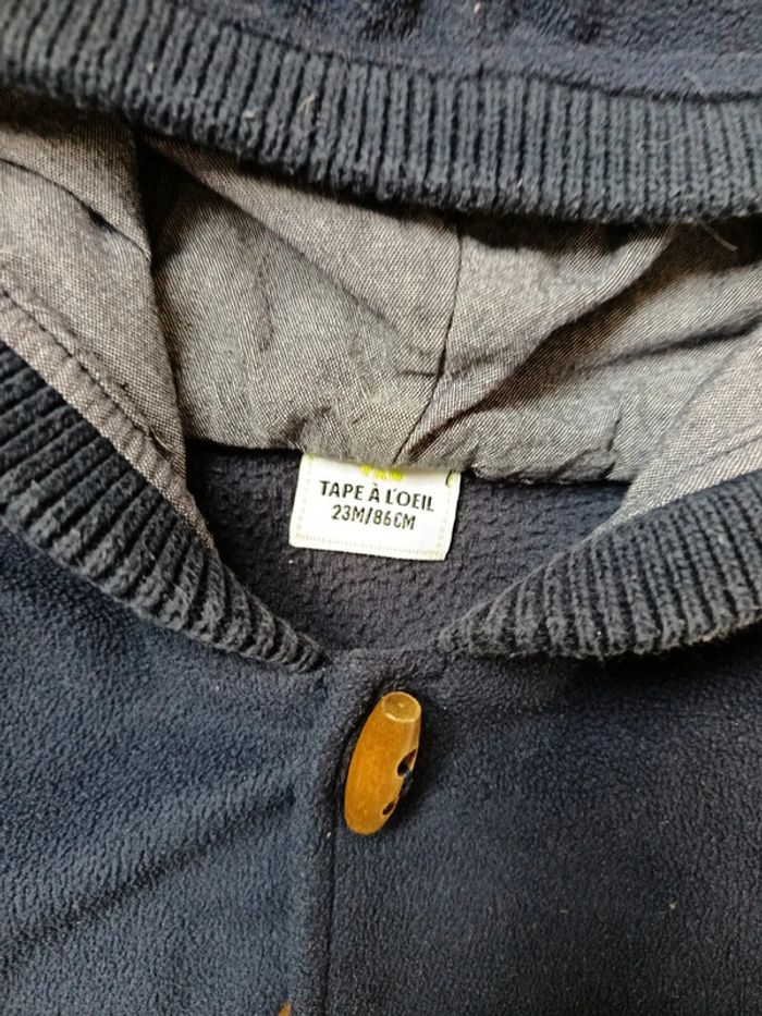Veste douce tape à l'oeil TAO taille 24 23 mois - photo numéro 8