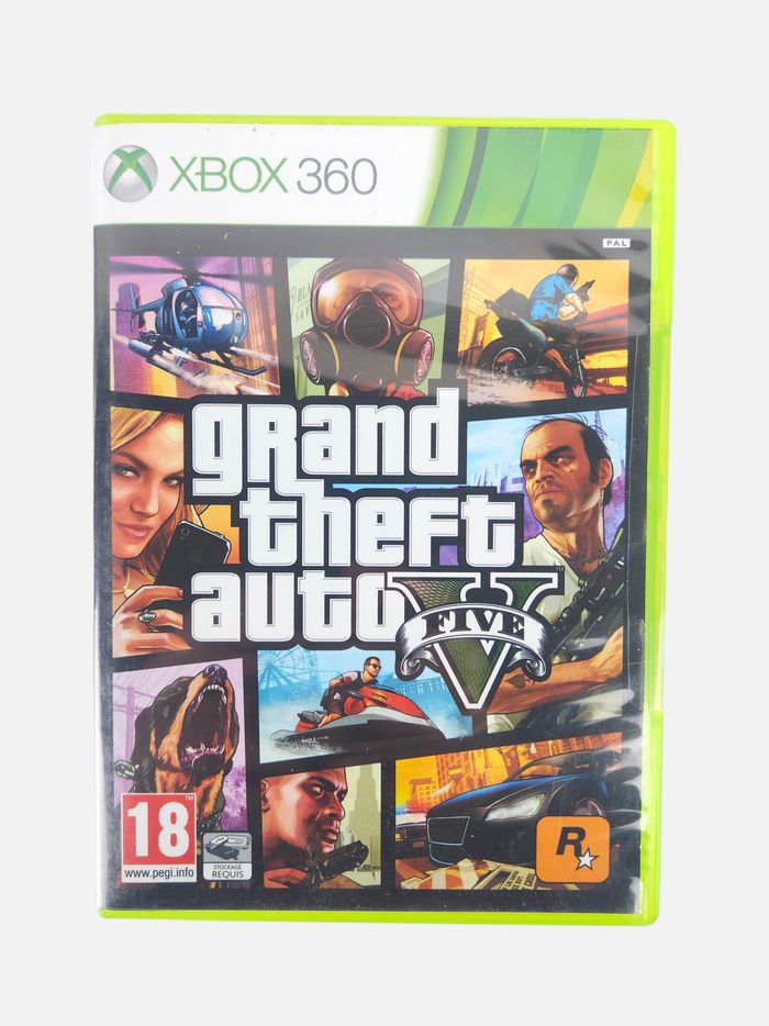 Jeu XBox 360 Grand Theft Auto V (GTA 5) - Version Française PAL - Avec Poster
