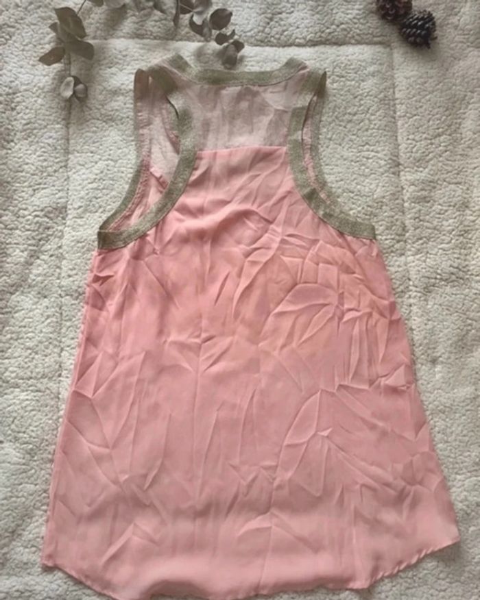 Top rose et pailleté - photo numéro 4