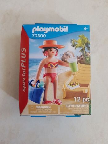 Playmobil 70300 Vacancière avec transat
