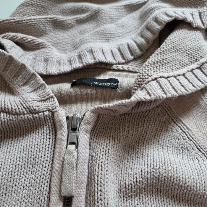 Sweet zippé capuche beige gris