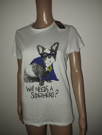 Tee shirt undiz taille S chien