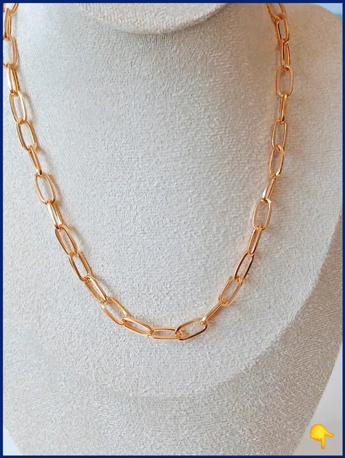 Collier chaîne dorée – intemporel & tendance - photo numéro 2