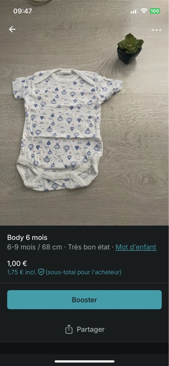 Lot vêtements bébé 6 mois - photo numéro 10