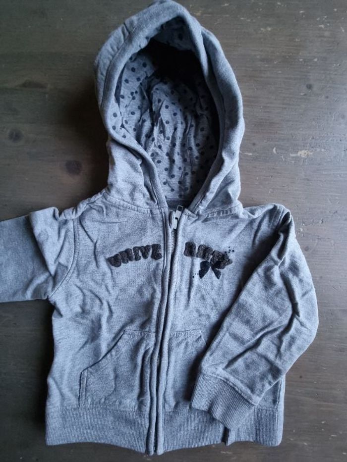Gilet à capuche fille, 3 ans, de marque vertbaudet