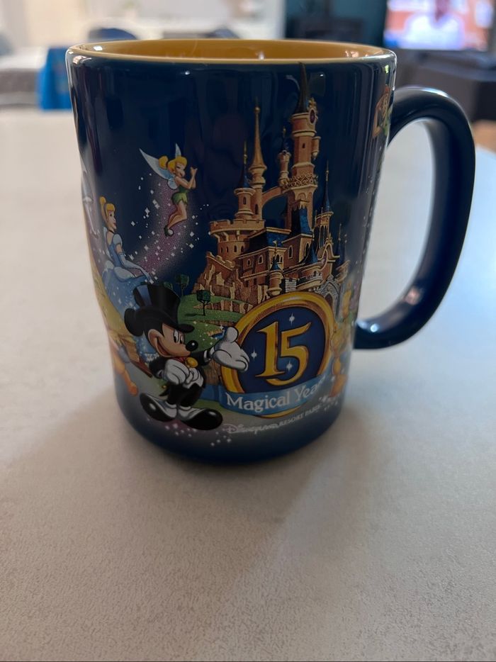 Mug  anniversaire Disney 15 ans bleu - photo numéro 2