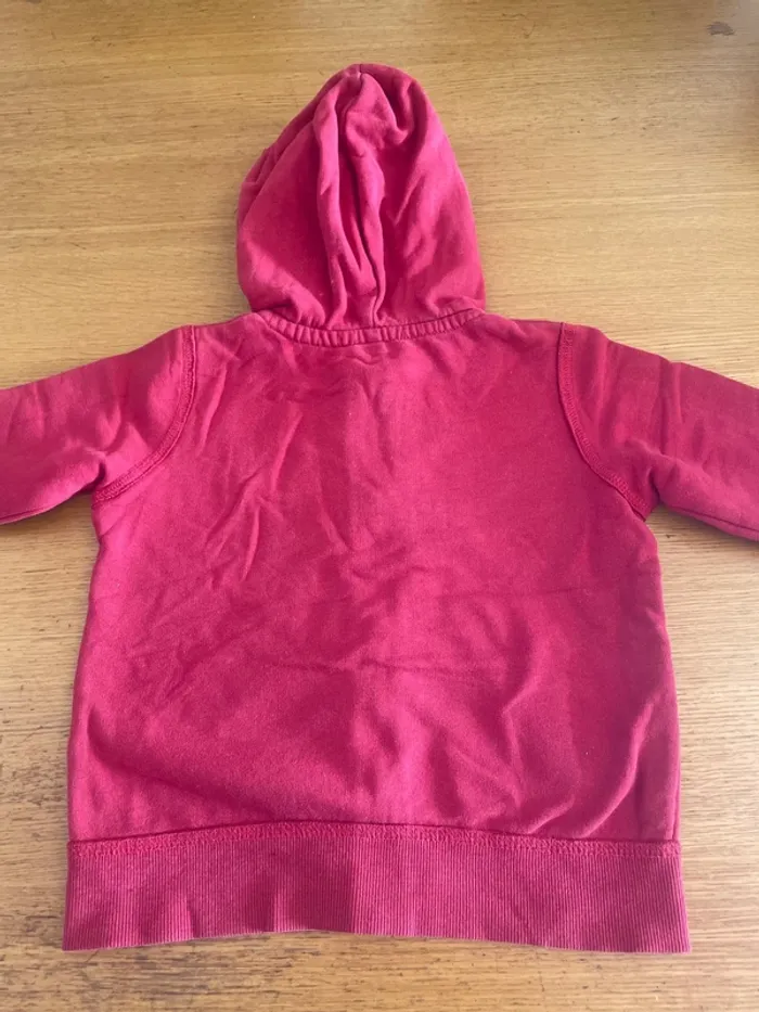Sweat-shirt capuche rouge garçon 5 ans - photo numéro 5