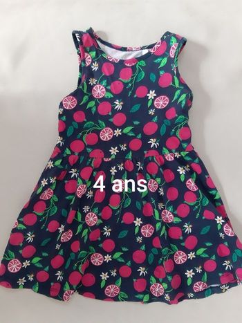 Robe d'été - fruits, fleurs - C&A - 4 ans
