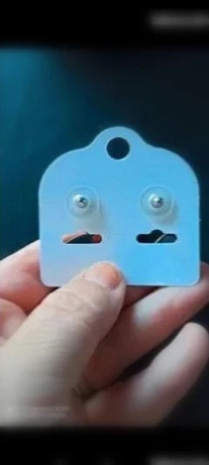 Boucles d'oreilles Ikita lilas rose 3,5 cm - Neuf et tendance - photo numéro 2