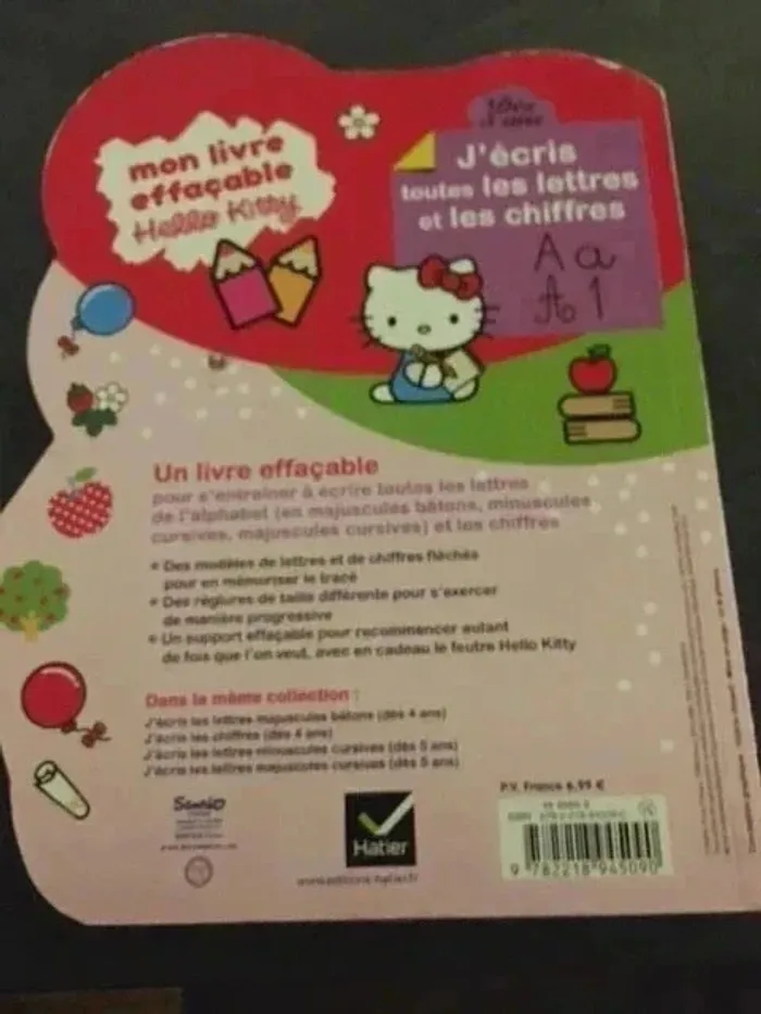 📘 Mon livre effaçable Hello Kitty – Dès 5 ans - photo numéro 2