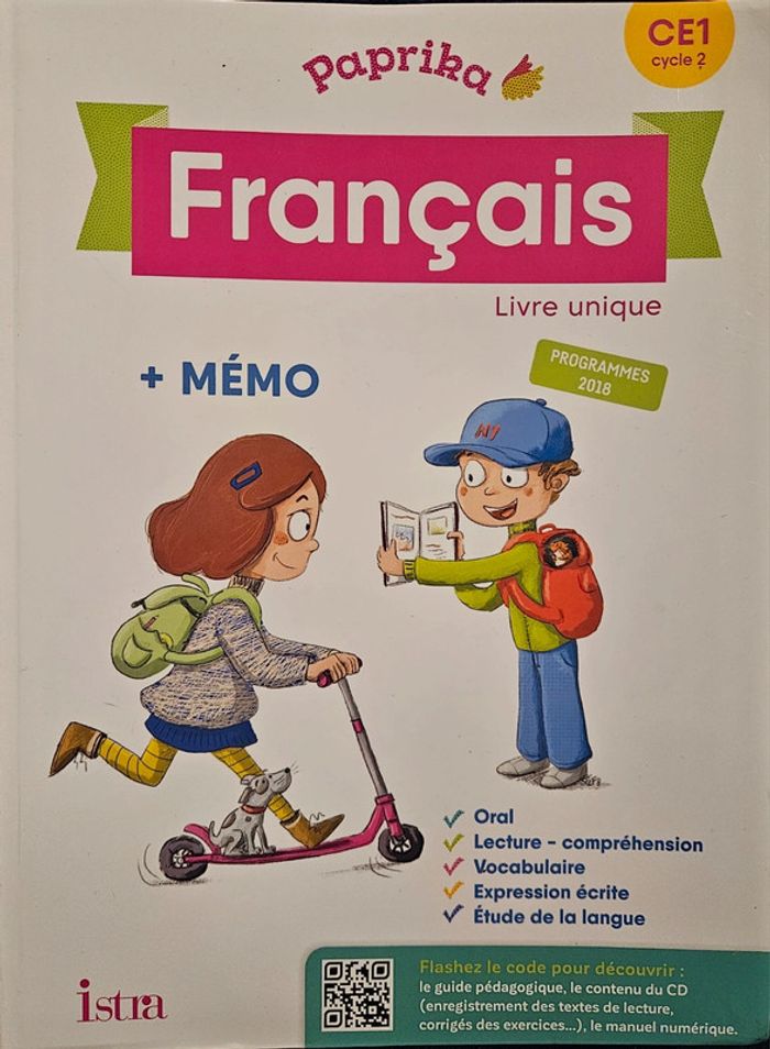 Livre scolaire paprika neuf