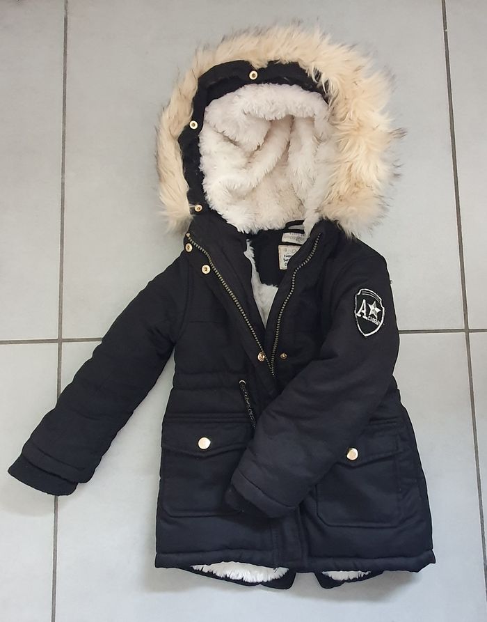 Parka noire fourrée capuche Orchestra 5 ans