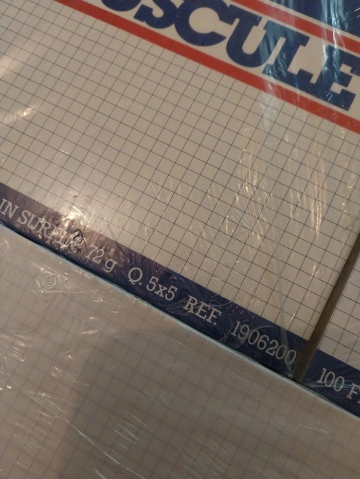 3 paquets de 100 feuilles doubles petits carreaux - photo numéro 3