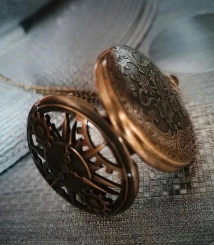 F99 Montre à gousset rétro vintage originale bronze - photo numéro 2