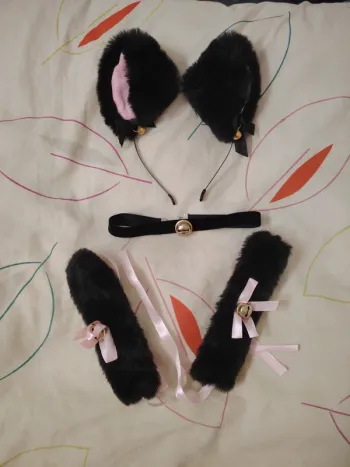 Déguisement cosplay sexy chat avec clochettes