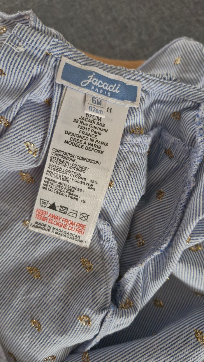 blouse jacadi 6mois - photo numéro 2