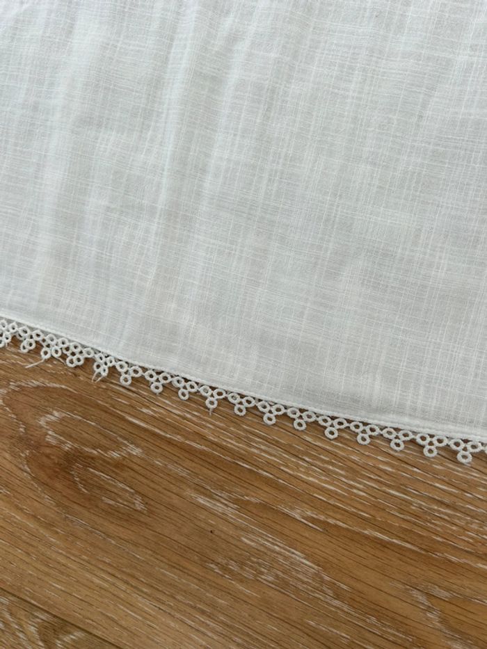 Haut débardeur blanc du Nil - en coton et dentelles - taille 4 42/44 - photo numéro 5