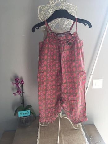 Combishort salopette fille 18 mois