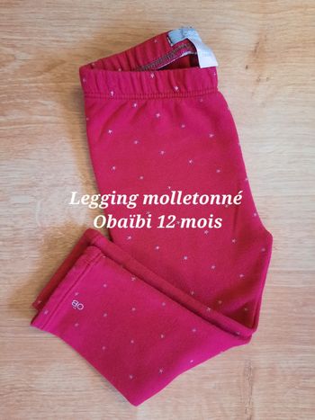 Leggig molletonné Obaïbi 12 mois