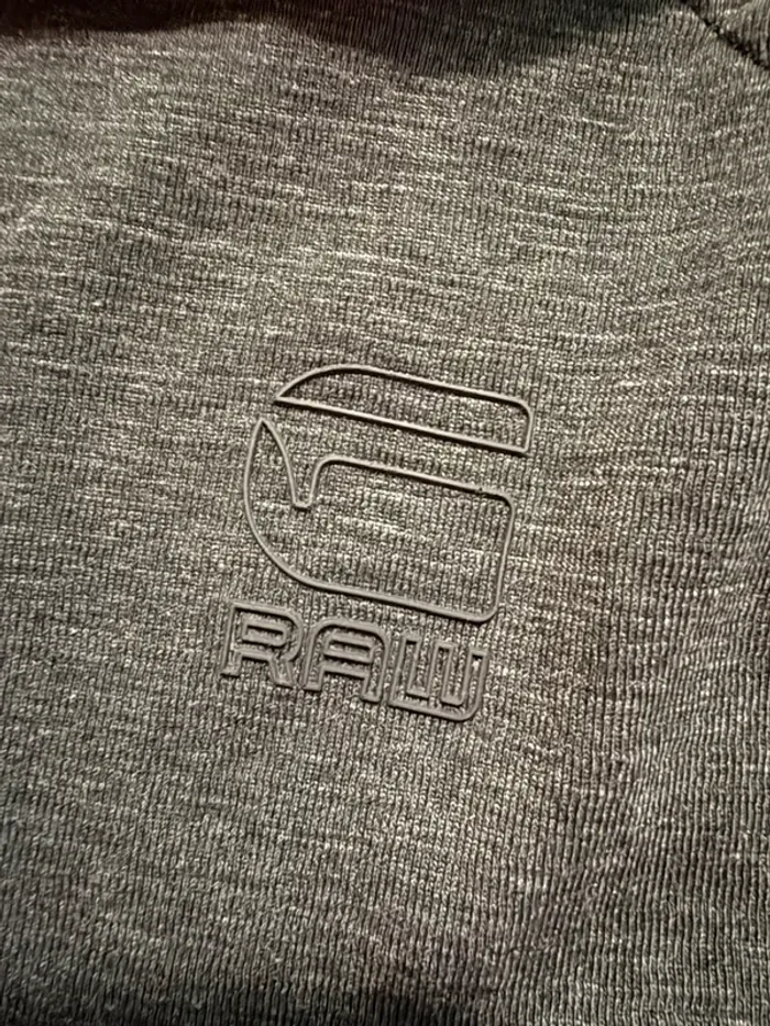 Sweat à capuche fin gris anthracite XL Gstar Raw - photo numéro 4