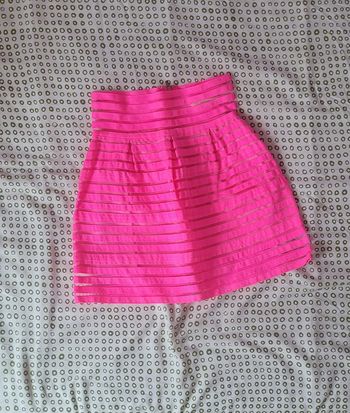Mini jupe rose fluo