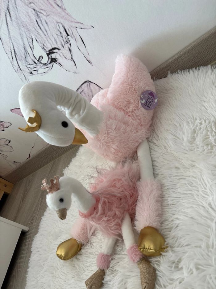 Lot de 2 peluches cygne - photo numéro 3