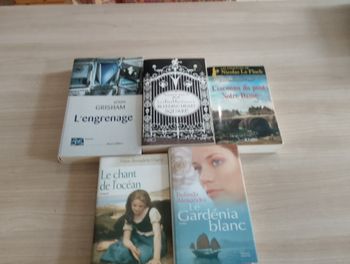 Lot de 5 livres, divers (4)(John Grisham ect.)