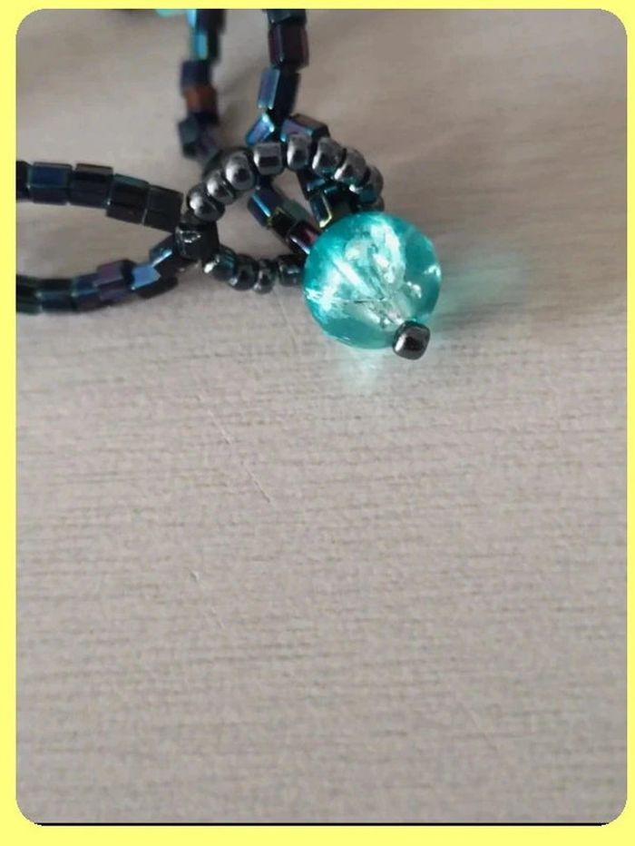Bracelet noir et bleu - photo numéro 5