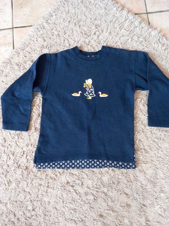 Pull sweat coton molletonné 8ans
